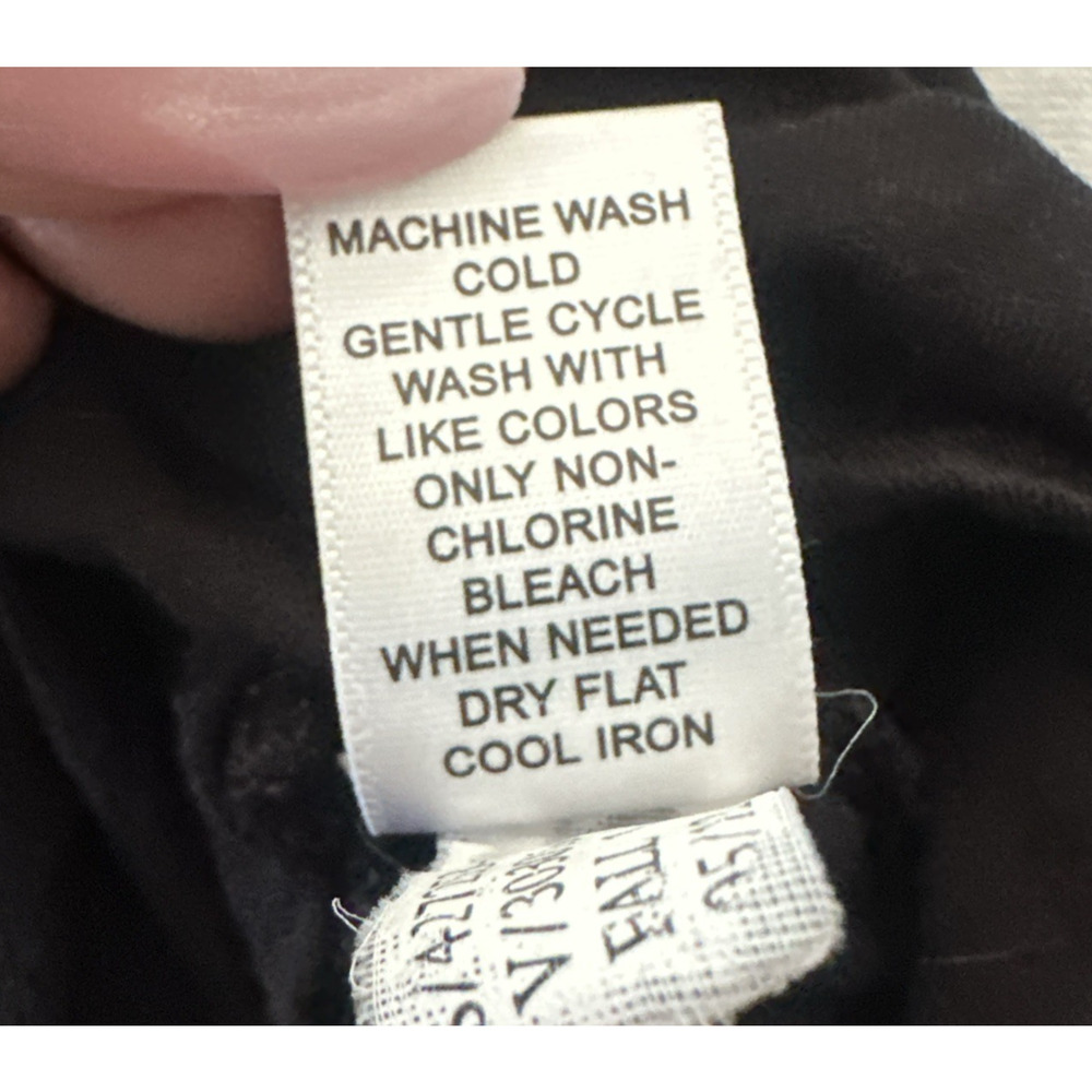 BANANA REPUBLIC Dress Womens Medium Black Ruched Midi Jersey Knit Minimalist - Picture 6 of 10